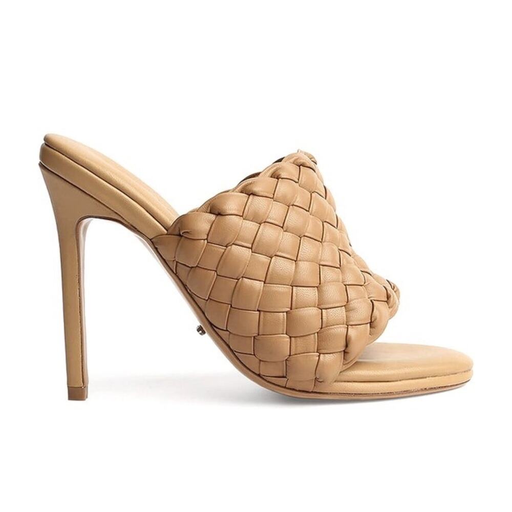 SALE! Tony Bianco Neutral Quilted Woven Mules